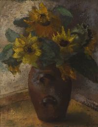 Luzie Uptmoor, Sonnenblumen, 1930er Jahre