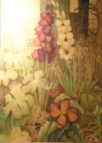 Wilhelm Kempin, Gladiolen vor dem Atelier, o.J.